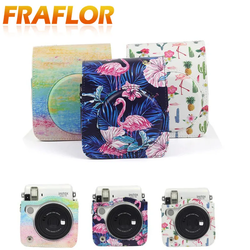 Для Fuji Polaroid Instax Mini70 мягкая сумка через плечо из искусственной кожи/кристально