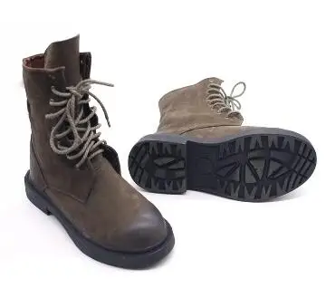 Careaymade-Autumn/winter female Handmade Ma Ding boots high quality Warm Genuine leather British style Retro short | Обувь