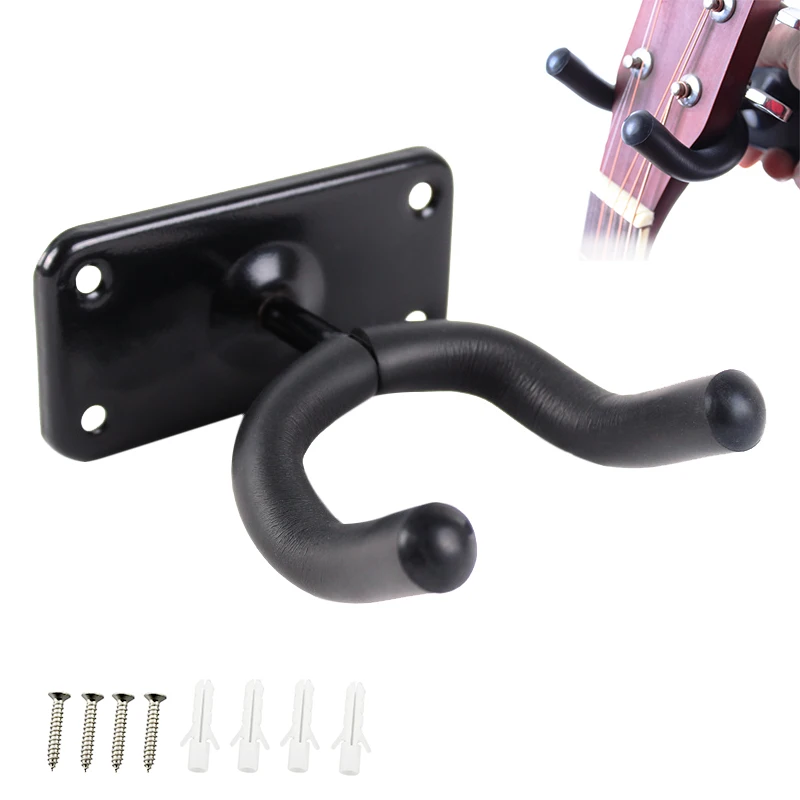 

Bass Guitar Hanger Hook Holder Wall Mount Stand Rack Bracket Display Fits Most Guitar Bass Easy Install+Screw Guitar Accessories