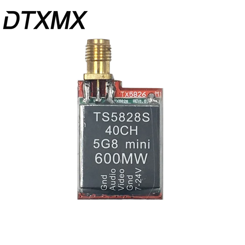 DTXMX mini TS5828S 40CH 5 8G 600 мВт RP SMA женский FPV AV передатчик Boscam Skyzone Upgrade|Детали и