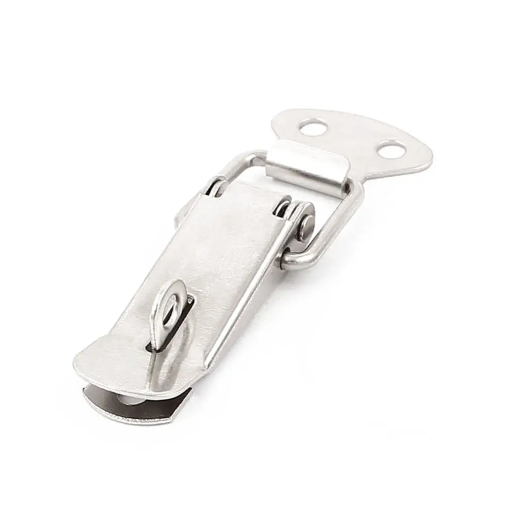 2х Корпусная пружинная защелка из нержавеющей стали с защелкой серебристого