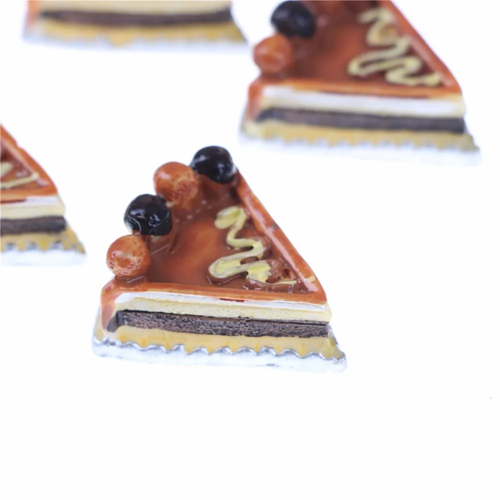 5 шт. имитация полимерная для торта аксессуары пиццы куклы кабошон с плоской