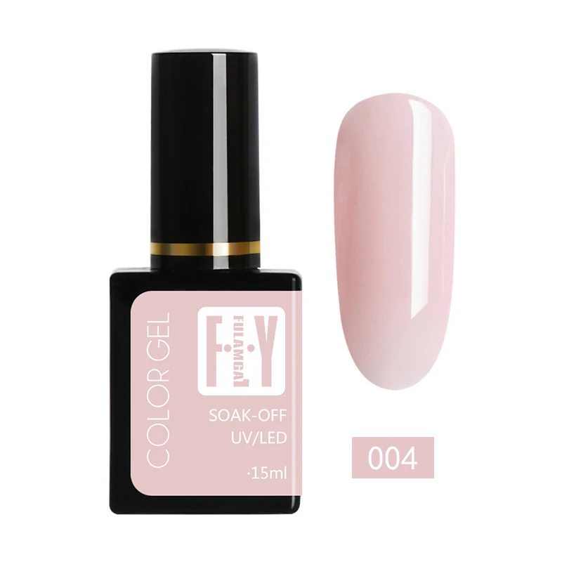 Гель-лак для ногтей Nude 15 мл Гель-лак УФ замачиваемый светодиодный гель Nagellak лак Гибридный гвоздь Гель-лак Полупостоянный дизайн ногтей - Цвет: gellak uv 004