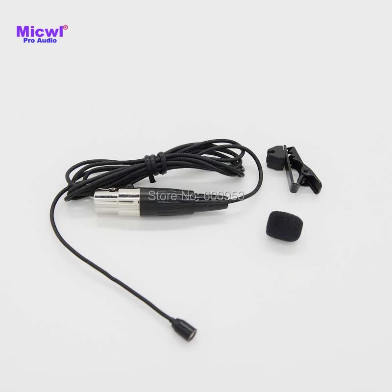 Микрофон MICWL TA4F 4Pin XLR Micro Mini зажим для галстука петличный нагрудный