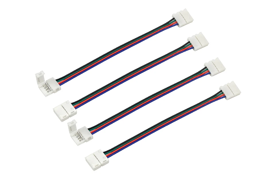 5 шт. 4Pin 10 мм 5050 SMD RGB Светодиодная лента светильник аксессуары для SMD 5050 RGB лента лампа