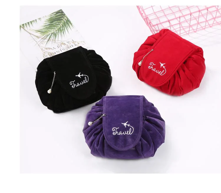 Новый молния Для женщин макияж мешок большой Ёмкость путешествия косметички