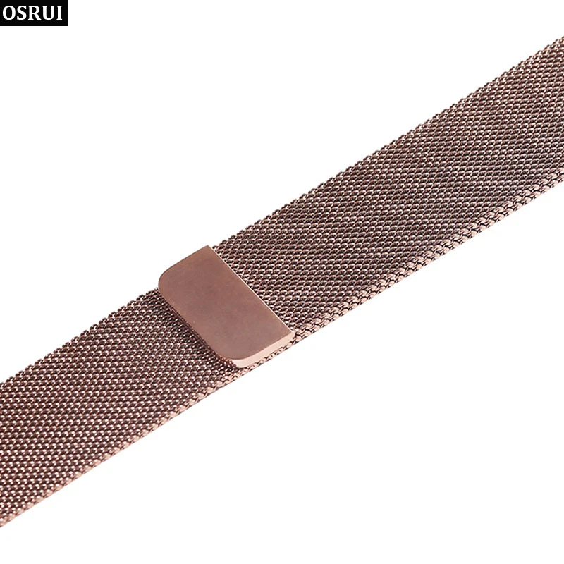 Миланская петля для apple Watch band 42 мм 38 44 40 Высокое качество Магнитный регулируемый