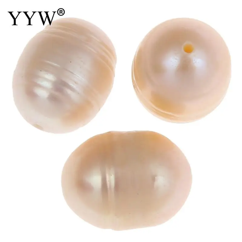 YYW 9-10mm100% Бусы из натурального пресноводного жемчуга, розовый картофельный жемчуг, свободные бусы, DIY ожерелье, браслет, ювелирное изделие, 10 шт./пакет