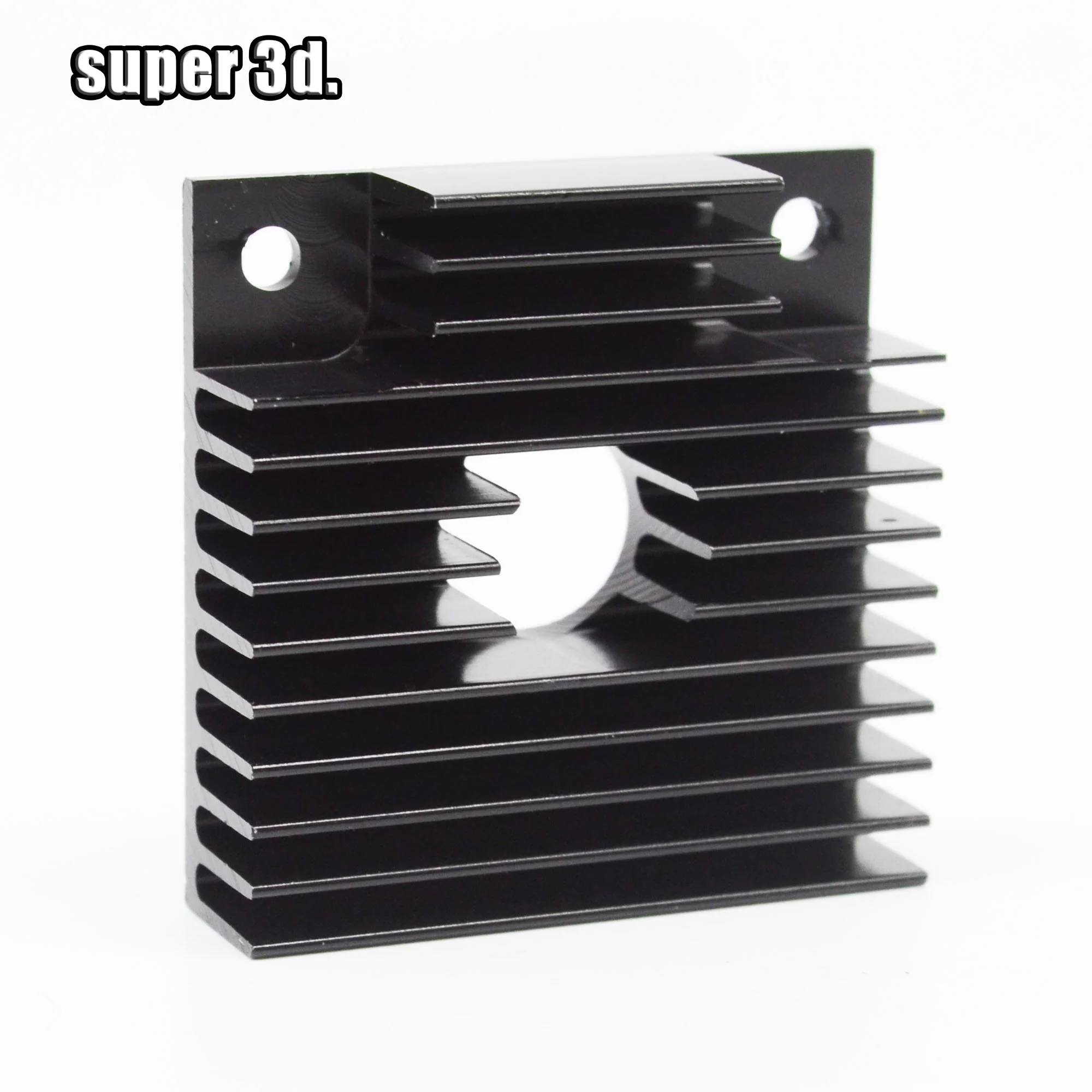 Черный теплоотвод для 3D принтера алюминиевый радиатор 40X40X11mm MK7/MK8 экструдера| |