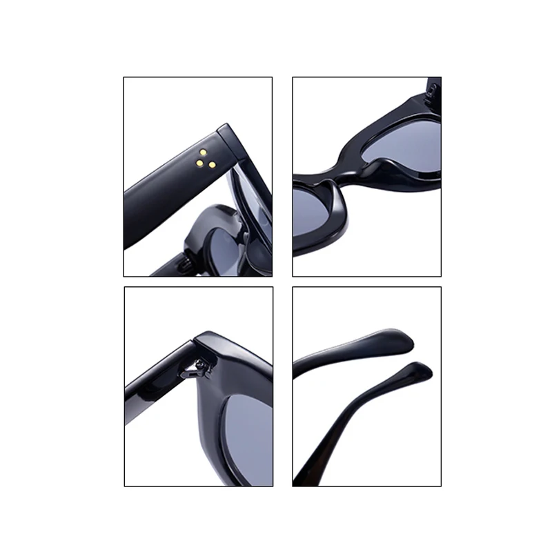 2017 модные квадратные солнцезащитные очки для женщин Кошачий глаз люксовый бренд