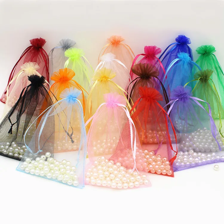 PKG006 25*35 30*40cm White Gold Red Purple Pink Organza Bags Jewelry Packaging Wedding Party Decoration Gift Pouches | Украшения и