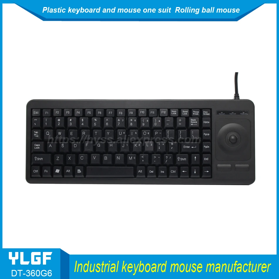 

YLGF DT-360G6 Industrial plastic keyboard rolling ball mouse one keyboard USB interface single line power supply feel good