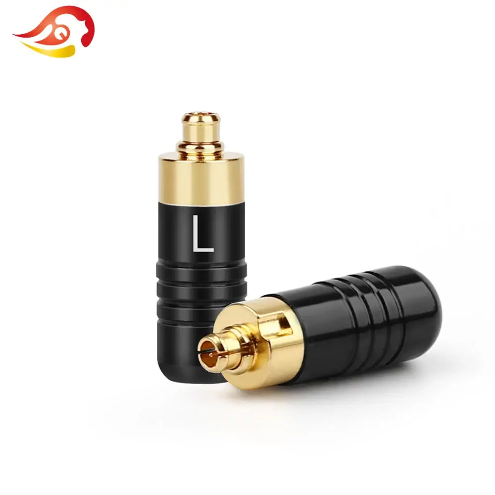 QYFANG штырь для наушников DIY Аудио разъем 24K позолоченный медный адаптер гарнитуры