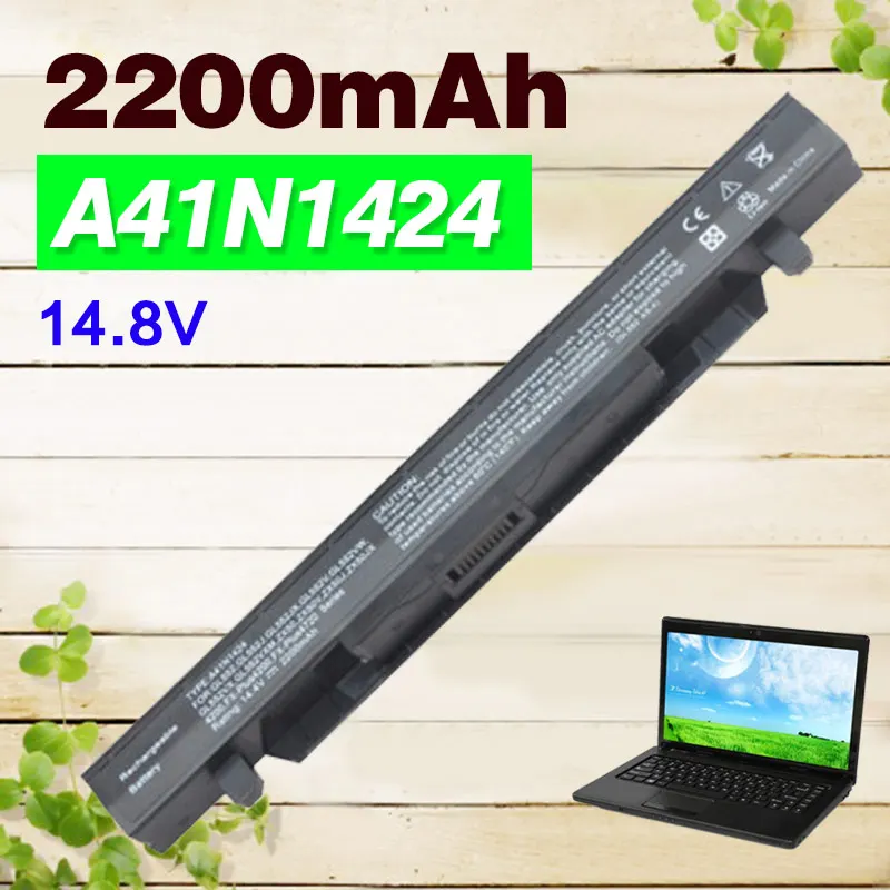 2200 мАч 14 8 в новый A41N1424 Аккумулятор для ноутбука ASUS ROG FX PLUS ZX50 ZX50J ZX50JX GL552 GL552J GL552JX GL552V