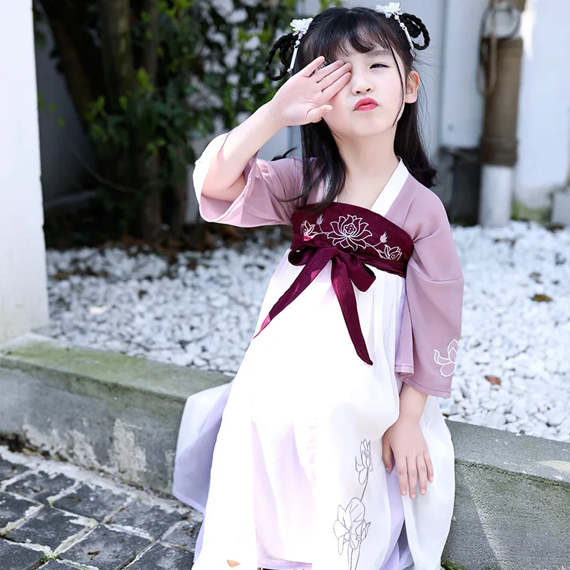 Новинка 2019 года летняя детская одежда в китайском стиле супер юбка Феи Cuhk летнее