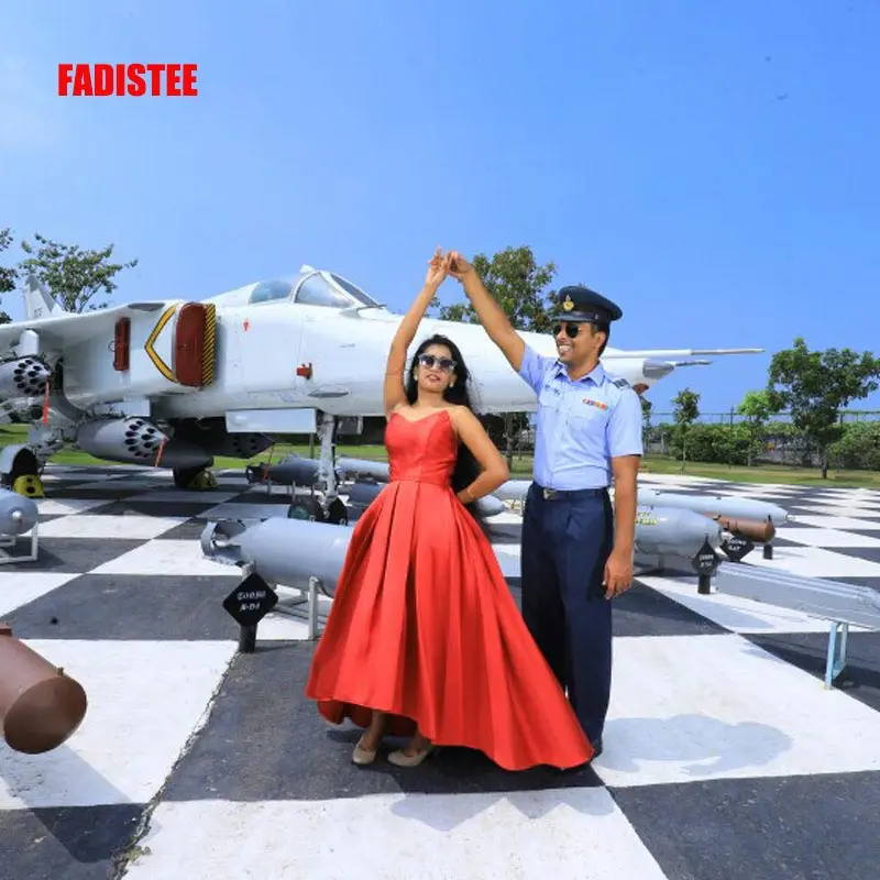 Элегантные платья FADISTEE для подружек невесты со шнуровкой с глубоким V-образным