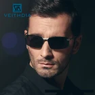 Мужские солнцезащитные очки без оправы Veithdia, дизайнерские поляризационные очки без оправы, очки для вождения, 3043