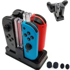 Подставка для контроллера Nintendo Swith Pro и зарядная док-станция Nintendo Switch Joycon со светодиодный светильник кой для Nintendo Switch NS