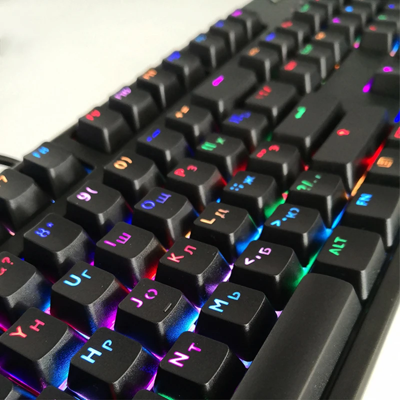 108 клавиш крышка s ABS русский/PBT английский Languag ключ крышка s разнообразие для Cherry MX механическая клавиатура Клавишные переключатели