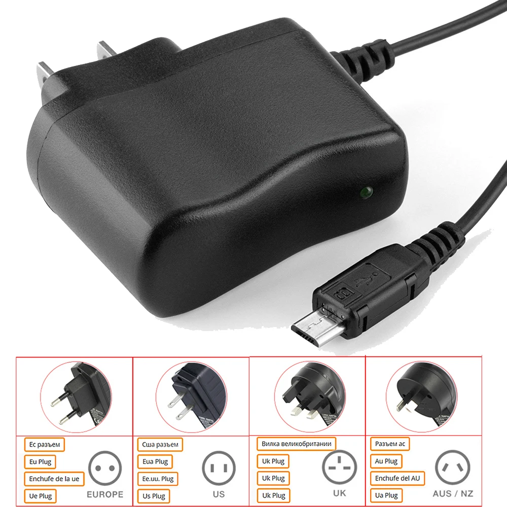 Yiktree оригинальный 5 в 2 а микро Usb адаптер питания переменного/постоянного тока cctv