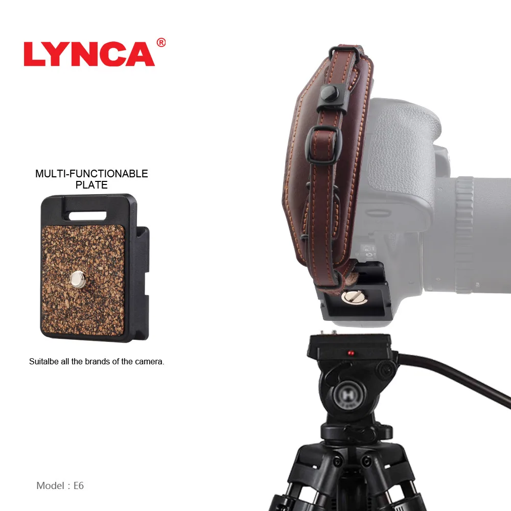 Кожаный ремешок LYNCA ручной для камеры с быстроразъемным винтом Canon Nikon Pentax SLR DSLR