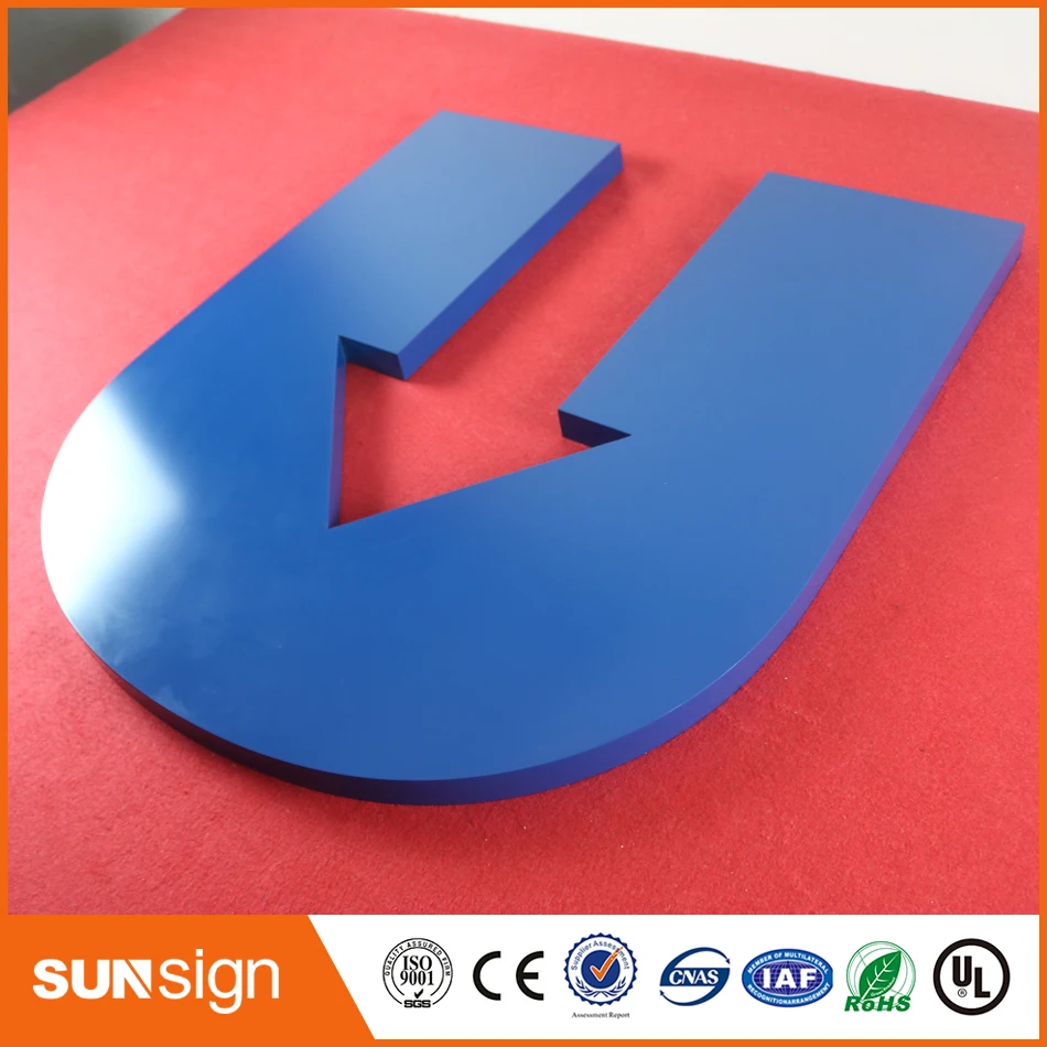 3D наружные рекламные буквы из нержавеющей стали с подсветкой|backlit sign letters|sign
