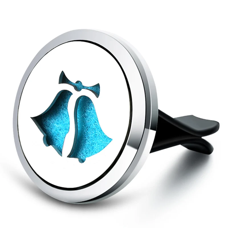 

Автомобильный освежитель воздуха с изображением колокольчика, диффузор из металла и нержавеющей стали, освежитель эфирного масла, диффузн...