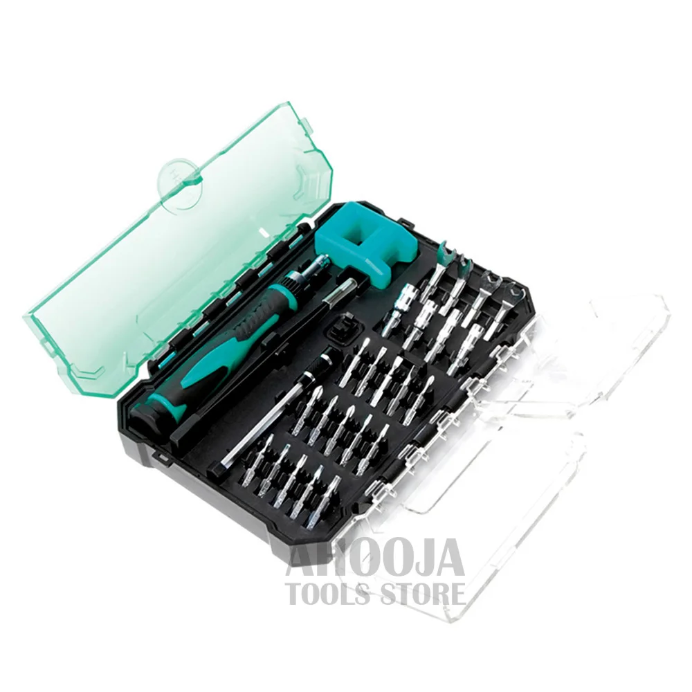 Pro'skit SD-9827M Многофункциональный 27 в 1 прецизионный ключ для обслуживания Отвертка Пинцет инструмент группа бытовые инструменты для ремонта
