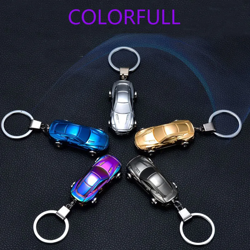 Креативная модель автомобиля usb электрическая зарядка мини зажигалка Ключ