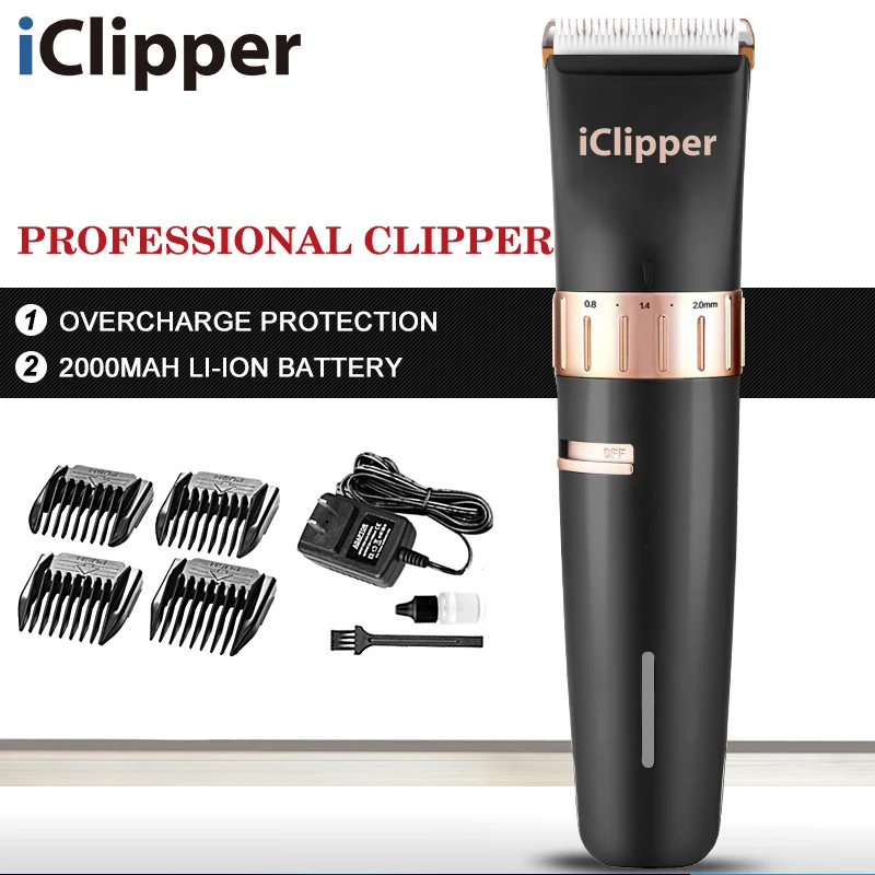 ICLIPPER 2019 Лидер продаж Волосы Триммер Перезаряжаемые Clipper профессиональная