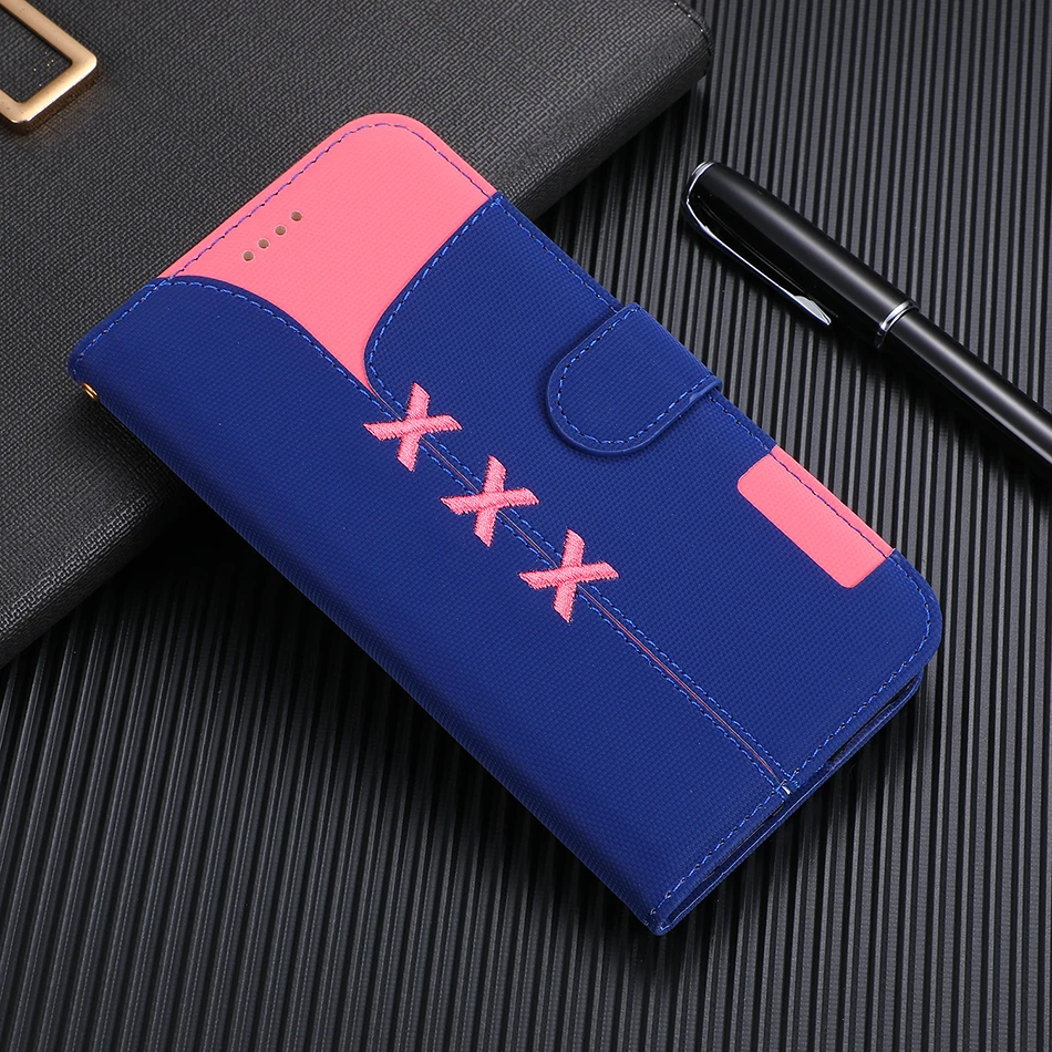 Dark Blue Милый тонкий кожаный чехол-книжка бумажник чехол для телефона для huawei Honor 10 Lite Коврики 20 Pro P30 P20 Y5 Y6 Y7 Prime Y9 Nova 3i чехол с отделением для кредитных карт - Цвет: Dark Blue