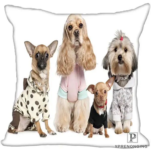 Square Pillowcases Заказная декоративная наволочка Йоркширский терьер квадратная Наволочка на молнии лучший подарок 35X35,40x40,45x45 см(одна сторона) 180516-18 - Цвет: Square Pillowcases