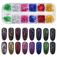 mirror nails foil wire nail art decorations glitter flakes metal stripe line for manicure uv gel