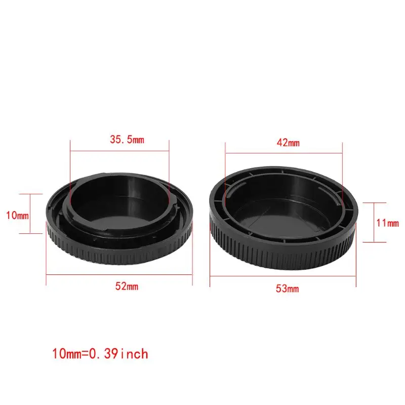 OOTDTY Camera Body Cover Rear Lens Cap Protection Dustproof Plastic Replacement for Olympus Panasonic Micro 4/3 Mount | Электроника