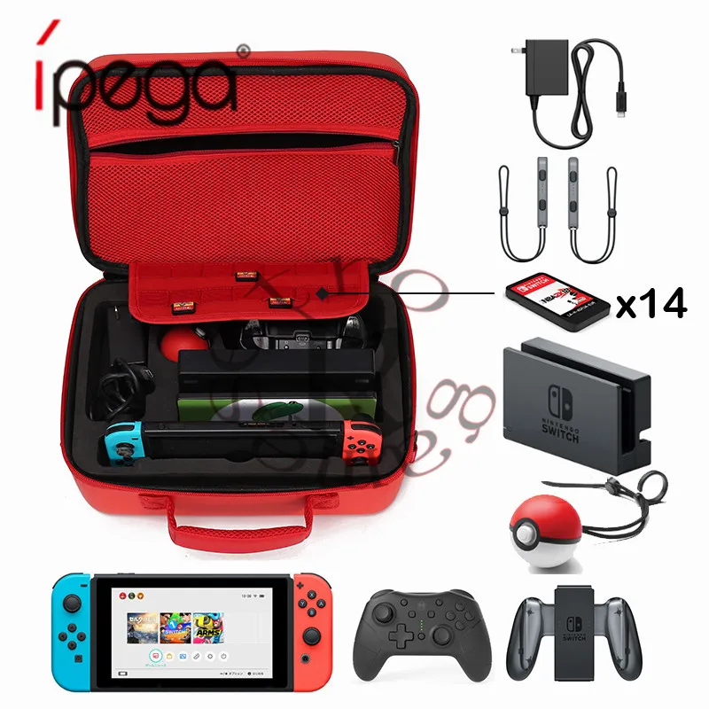 Портативный EVA Дорожный Чехол для консоли Nintendo Switch Elf Poke Ball Plus аксессуары сумка