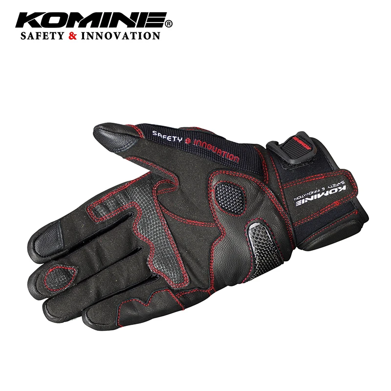 KOMINE GK193 мотоциклетные кожаные перчатки из углеродного волокна дышащие 3D