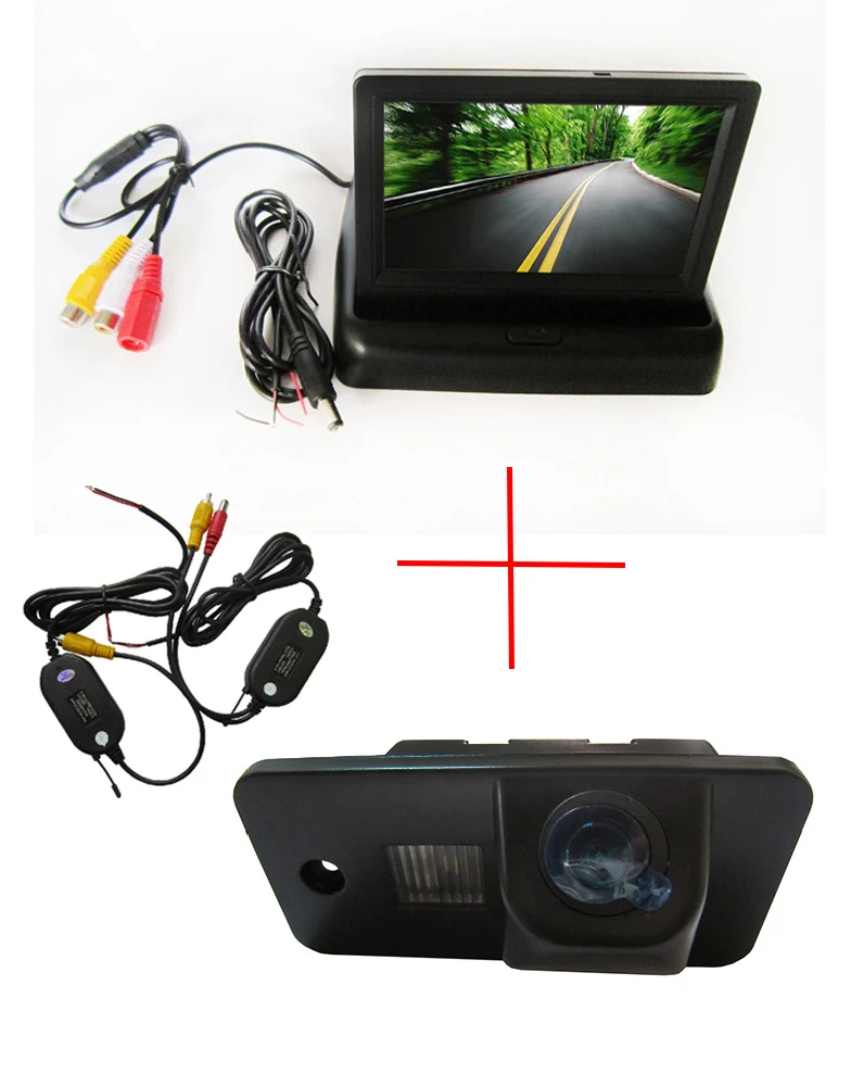 

Wireless Color CCD Car rear view camera for AUDI A3 S3 A4 S4 A6 A6L S6 A8 S8 RS4 RS6 Q7 with foldable 4.3 Inch LCD TFT Monitor