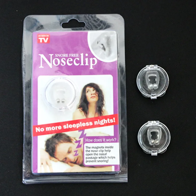 

5pcs/lot Hot Selling Anti Snoring Silicone Nose Clip Magnetic Stop Snoring Nose Clips Anti-Snoring Apnea Sleeping Aid Device
