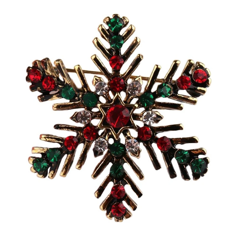 1X Elegant Snowflake Brooch Christmas Wedding Bridal Pin Rhinestone Crystal Pins Corsage Bouquet Decor | Украшения и аксессуары