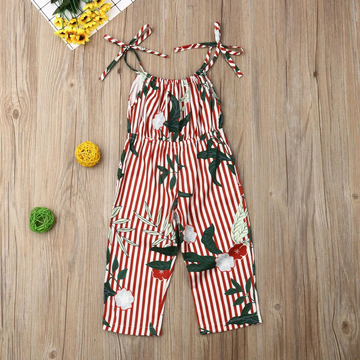 Детский комбинезон без рукавов на бретельках | Мать и ребенок