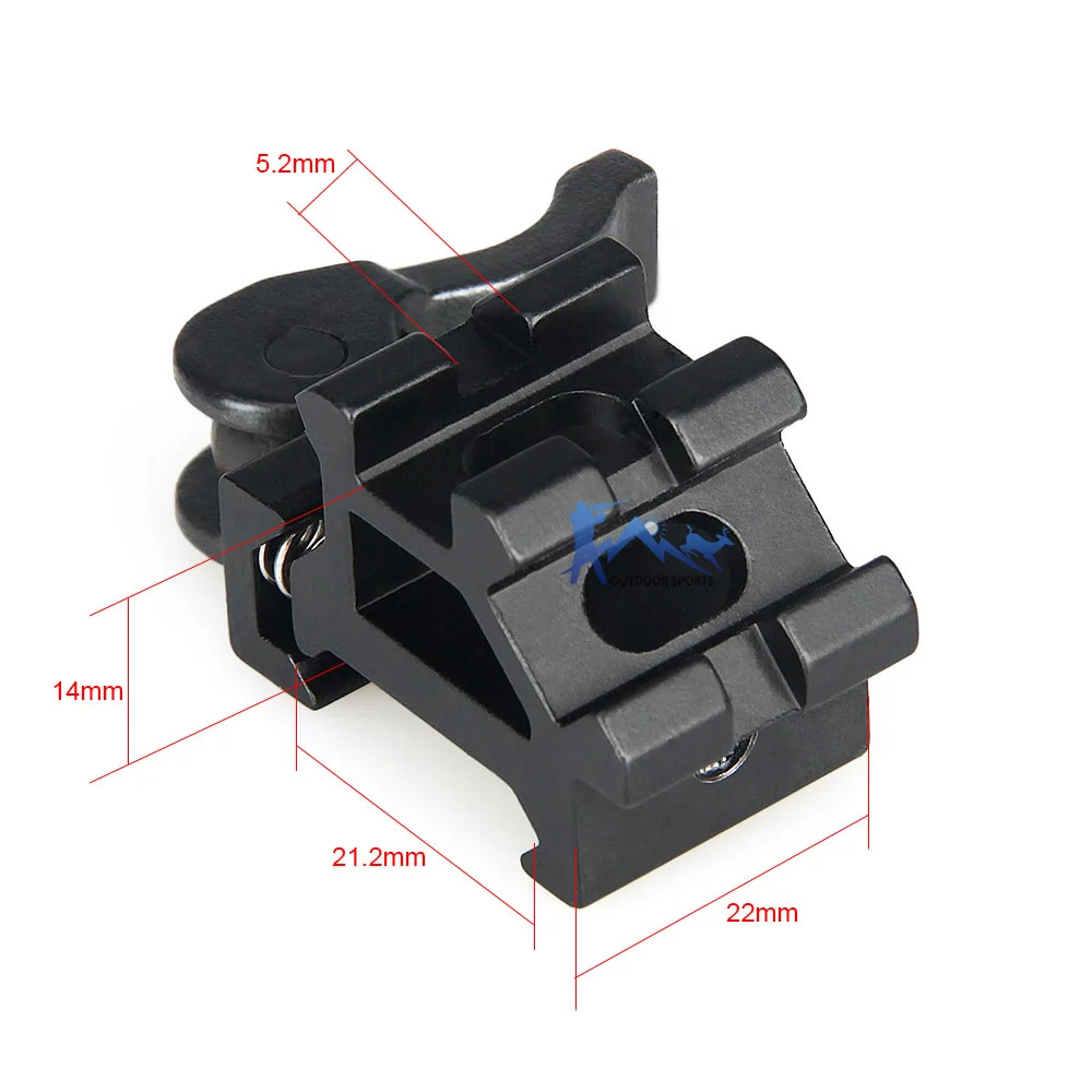 PPT Tacitcal черный 1 слот рельсовая панель для охоты на открытом воздухе CS Wargame Scope Mount