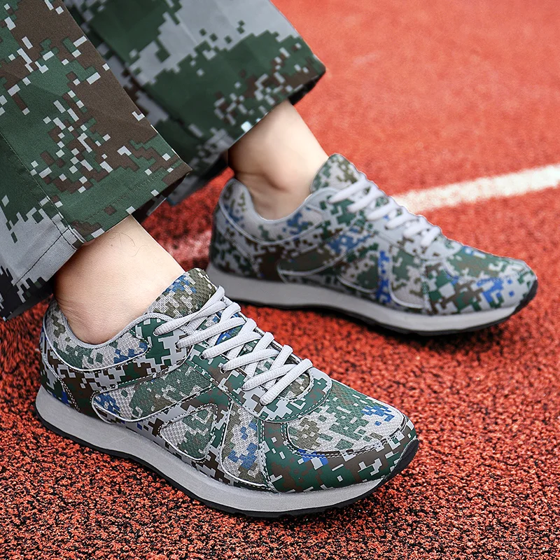 2018 Spring Summer Men and Women Camouflage Running Shoes Military Training Cotton Sneakers Outdoor Unisex Combat Sports | Спорт и