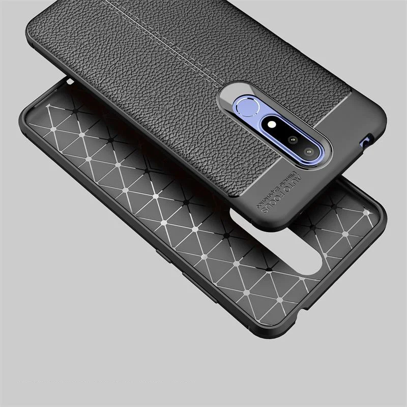 Чехлы для Nokia 3,1 Plus, роскошная кожа, силикон, мягкий ТПУ, задняя крышка, аксессуар на Nokia3.1, чехлы, Coque Fundas для Nokia 3