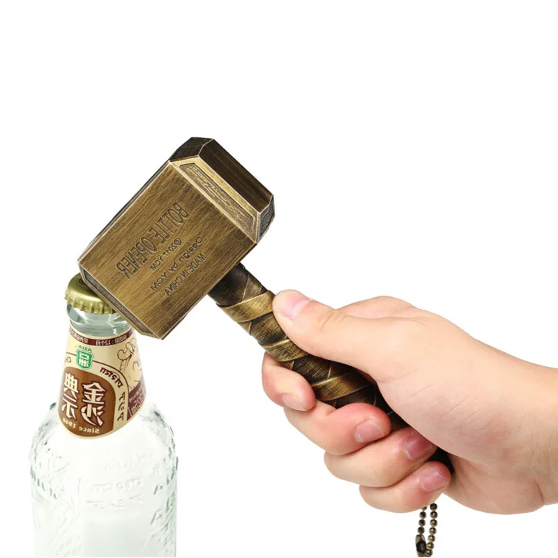 Мстители 3 Марвел Тор &amp s молотковая Бутылка открывалка Mjolnir брелок игрушки