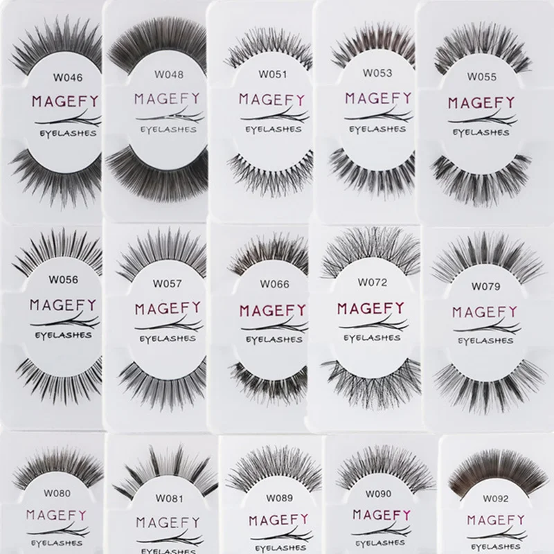 1 пара Накладные ресницы ручной работы натуральные длинные толстые Висячие для