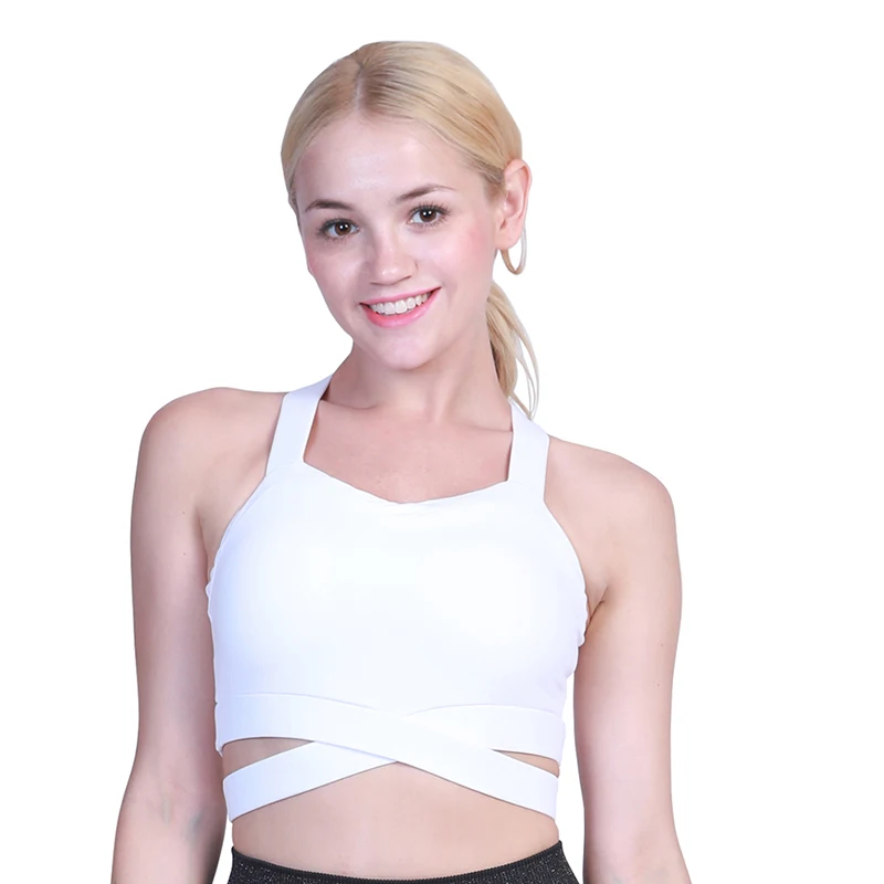 Haut de sport femme спортивный бюстгалтер-борцовка крест-накрест Высокая ударная Поддержка беспроводной Топ для занятий спортом Йога Тренировка в тренажерном зале