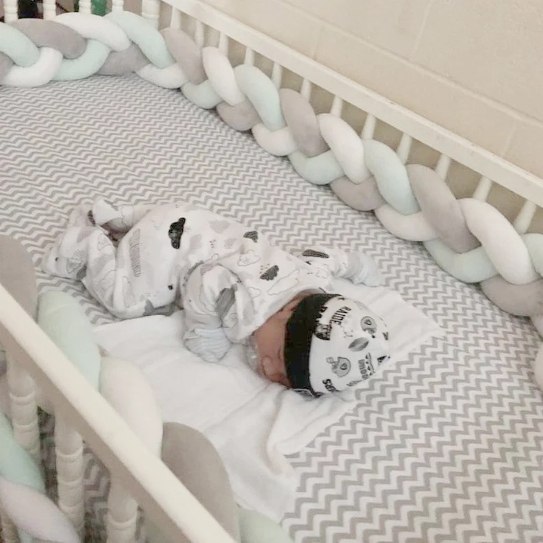 Trenza Cuna Bebe Детская кроватка бампер в кроватку Тур де ЛИТ Bebe Tresse новорожденная Детская кровать бампер узел/протектор Warkocz Do Lozeczk