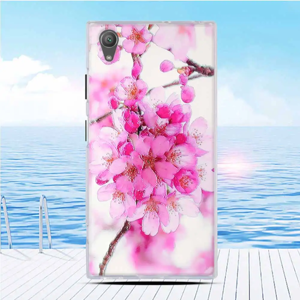 For Sony Xperia XA1 Plus Case Cartoon Flower Silicone Soft Back Cover XA 1 Bag | Мобильные телефоны и аксессуары