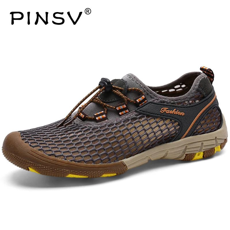 PINSV Aqua Water Shoes Men Men'S Breathable Aque Outdoor Footwear Sneakers Walking Sports Upstream Sandals | Спорт и развлечения