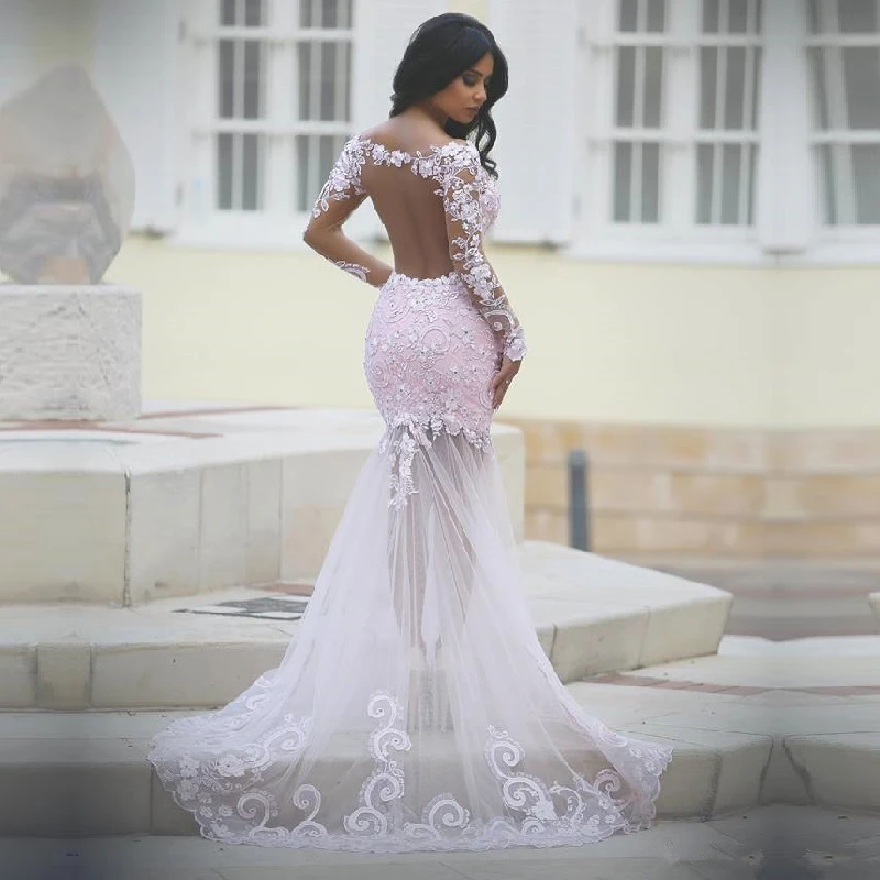 Арабское стильное розовое вечернее платье русалки 2017 с коротким рукавом